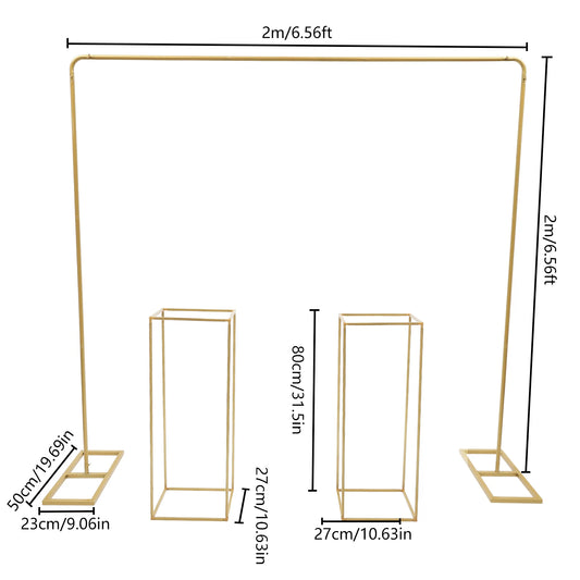 Arche Métallique Carrée 2x2m – Structure Décoration Mariage & Événement