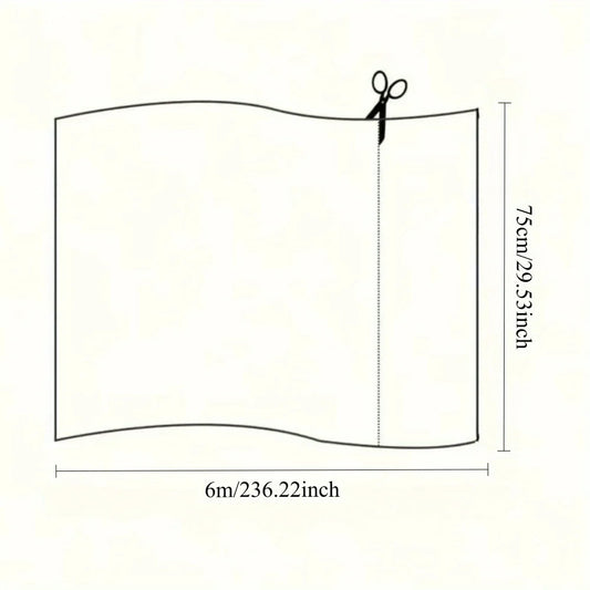 75cm X 6M White Wedding Tulle Arch Draping Fabric Backdrop 28.7" X 20FT Sheer Drapes Fabric for Wedding Ceremony Birthday Party
