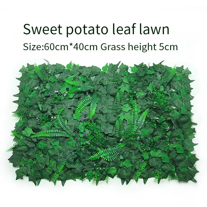 Artificial Plant Wall Lawn, Everlasting Artificial Green Carpet, Garden, Shop, Shopping Center, Home Decoration, 40X60Cm