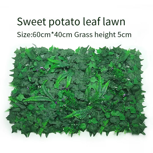Artificial Plant Wall Lawn, Everlasting Artificial Green Carpet, Garden, Shop, Shopping Center, Home Decoration, 40X60Cm