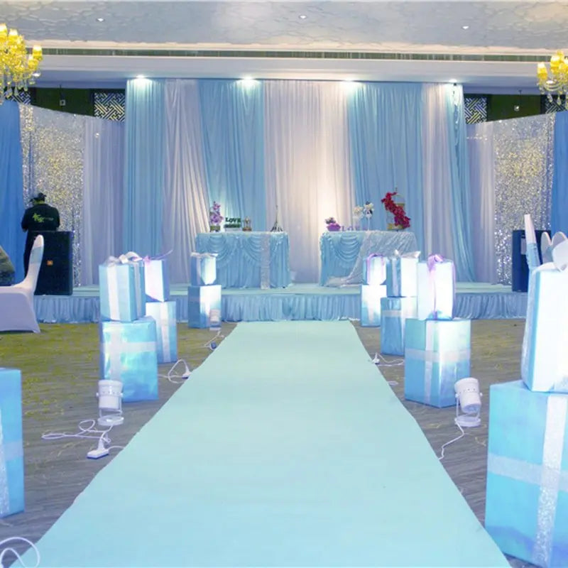 Beautiful Wedding Decoration White Carpet Party Ceremony Banquet Wedding Aisle Runner Anti-Slip Non-Woven Fabric Wedding Carpet