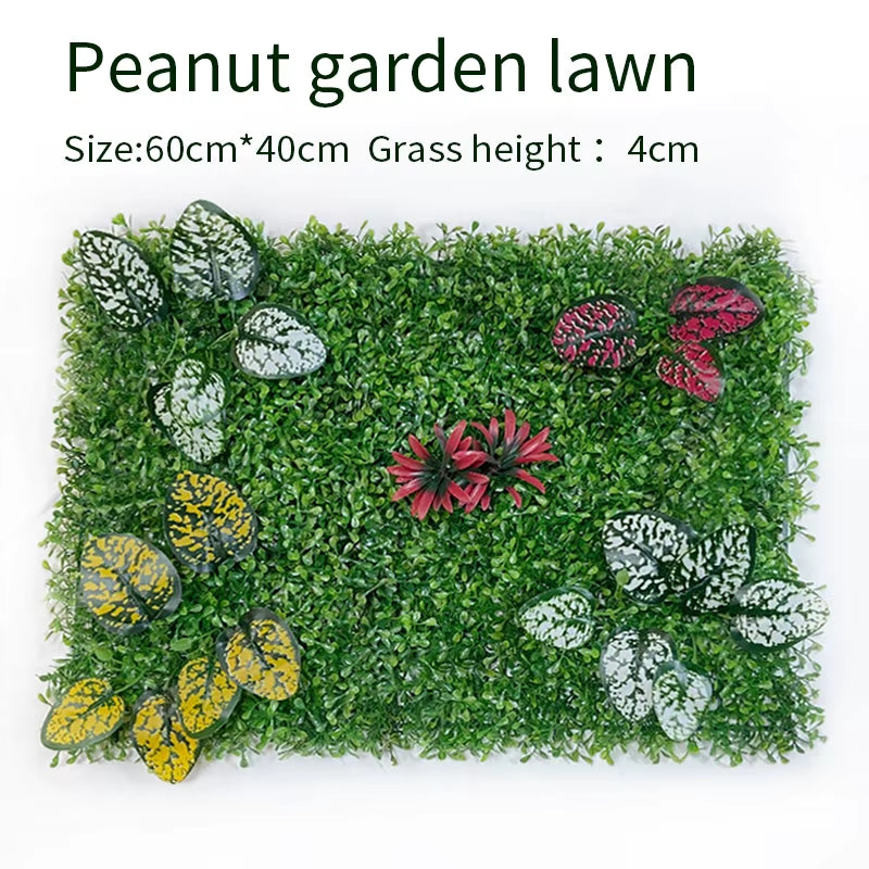 Artificial Plant Wall Lawn, Everlasting Artificial Green Carpet, Garden, Shop, Shopping Center, Home Decoration, 40X60Cm
