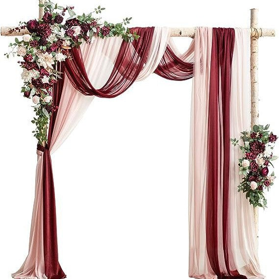 Kit Décoration Élégant- Fleurs- Drapé & Options Complètes