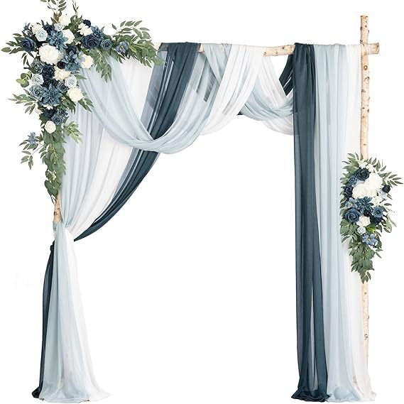 Kit Décoration Élégant- Fleurs- Drapé & Options Complètes