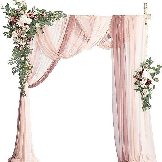 Kit Décoration Élégant- Fleurs- Drapé & Options Complètes