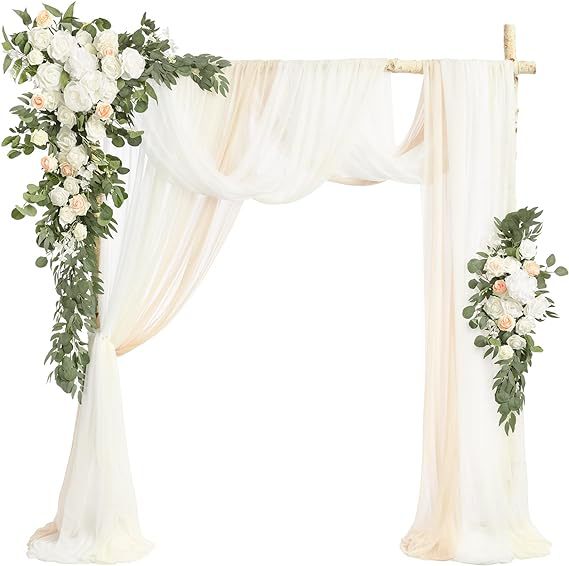 Kit Décoration Élégant- Fleurs- Drapé & Options Complètes