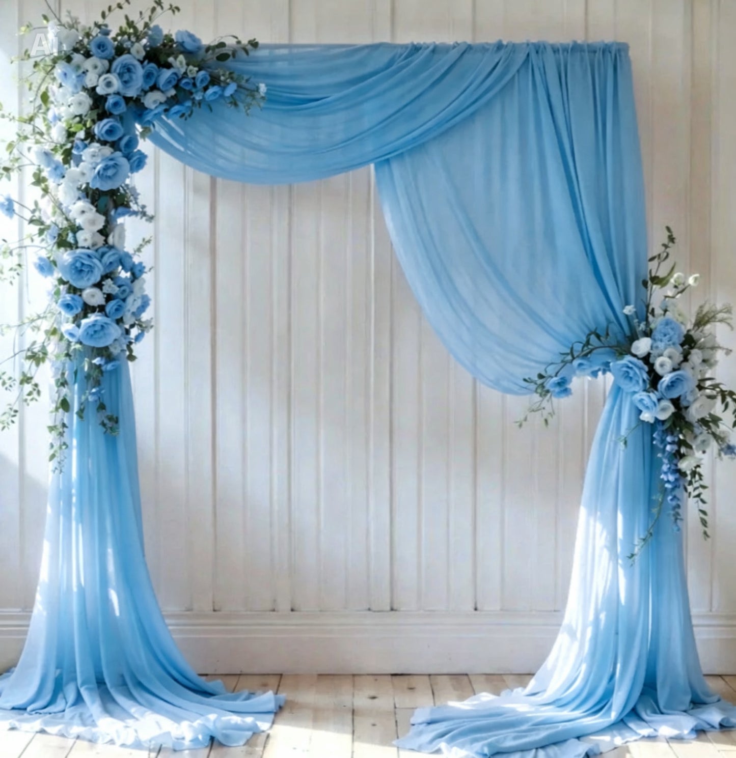 Kit Décoration Élégant- Fleurs- Drapé & Options Complètes