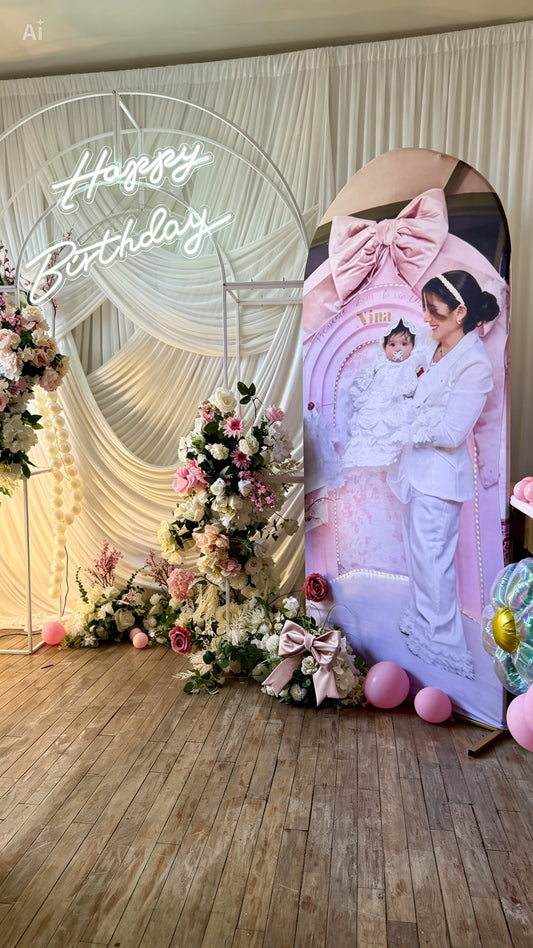 Toile personnalisée avec votre photo – Décoration élégante mariage et événements ✨