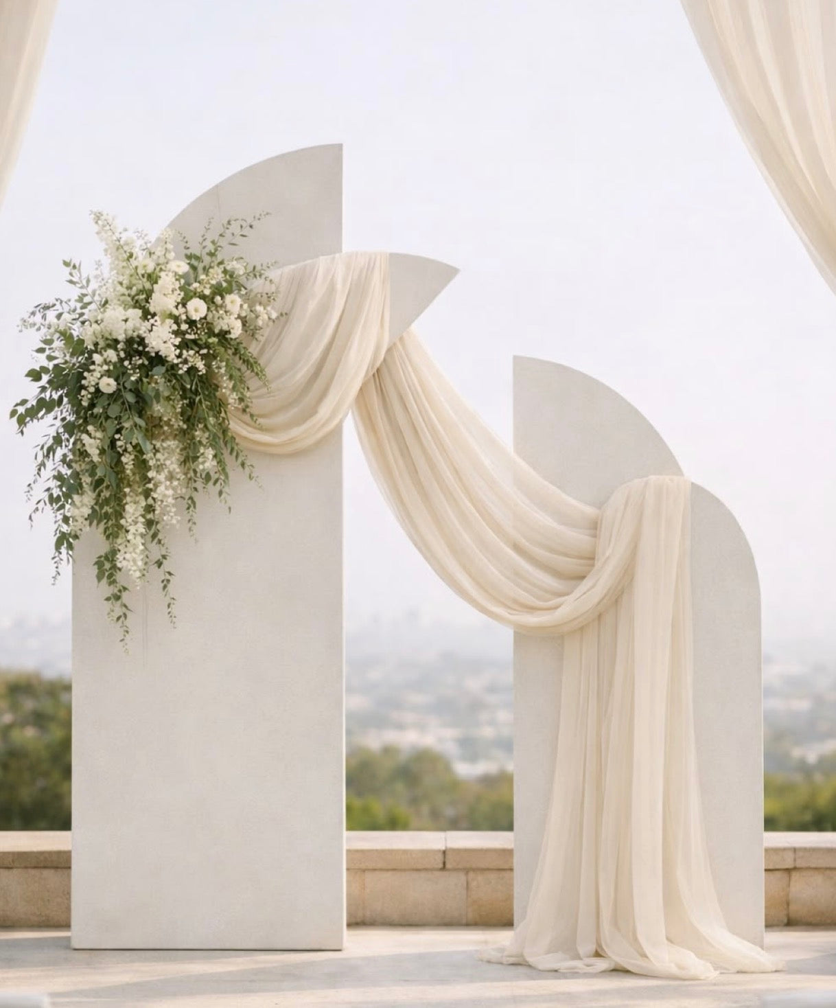 Kit Décoration Élégant- Fleurs- Drapé & Options Complètes