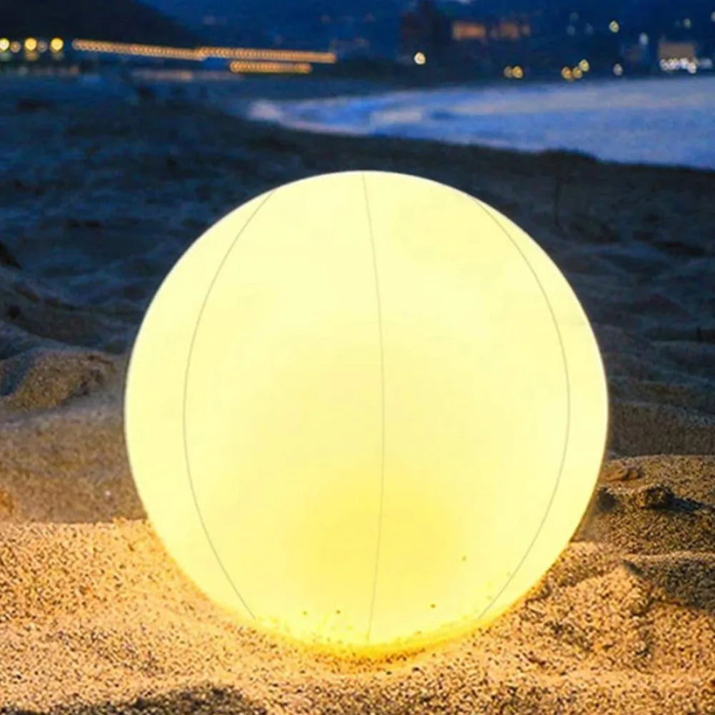 Ballon LED Flottant Multicolore – Ambiance Piscine & Jardin
