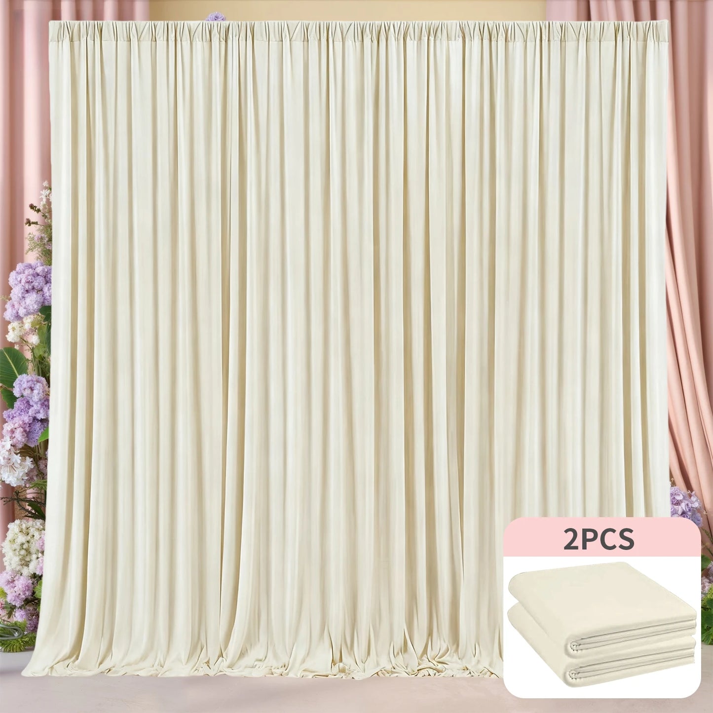 Rideau Noir Luxe 3x3m – Fond Photo & Décoration Événement Premium (Sans Plis)