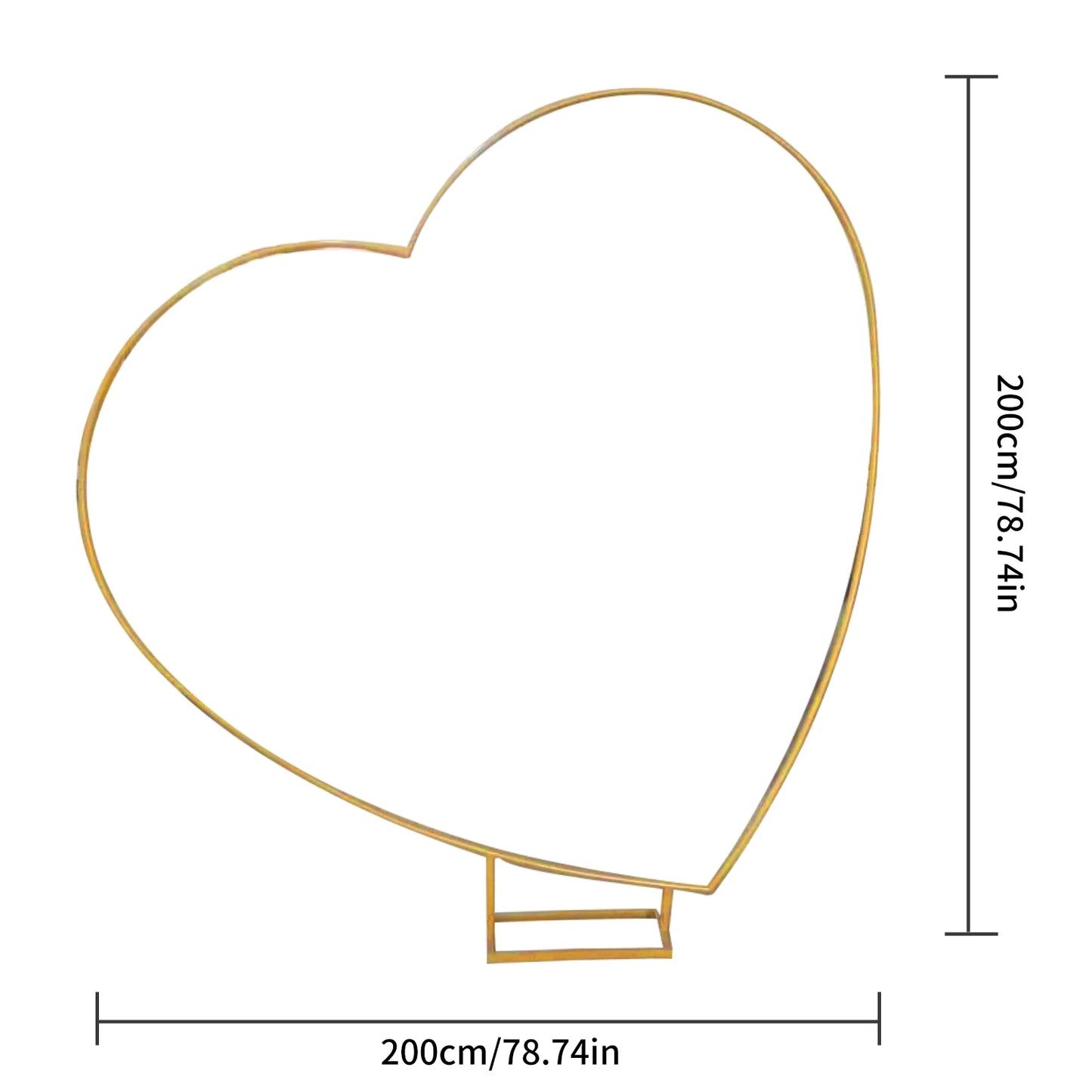 Arche Cœur Décoration Mariage – Support Métal Élégant pour Demande en Mariage & Événement