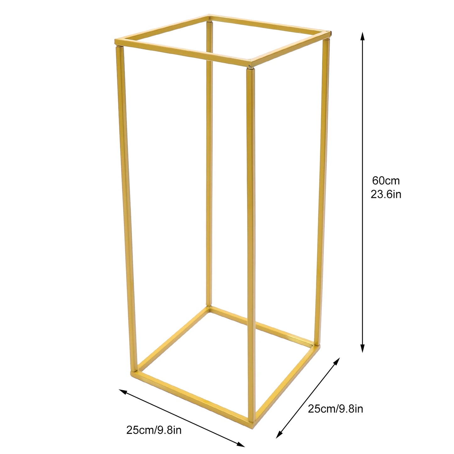 Supports Floraux Dorés Mariage (Lot de 2) – Colonnes Décoration Luxe Modulable Arche, Allée, Centre de Table