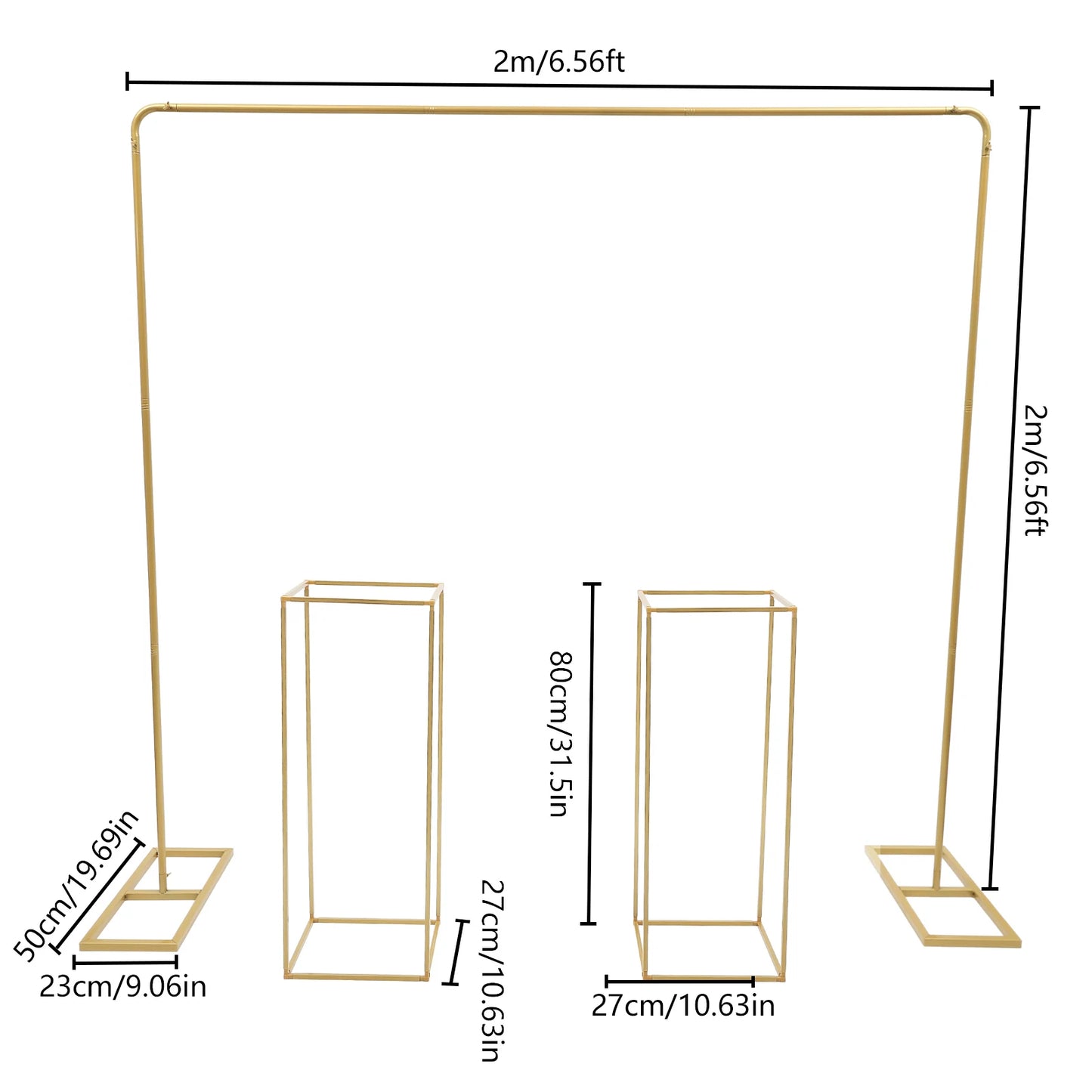 Arche Métallique Carrée 2x2m – Structure Décoration Mariage & Événement