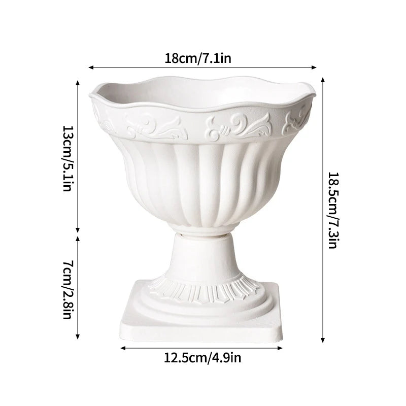 Vase Romain Élégant – Décoration Centre de Table Mariage & Événement