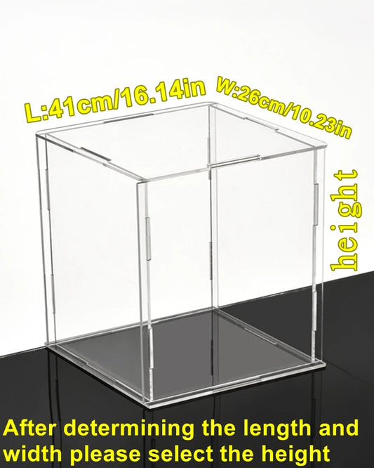 Boîte Transparente Acrylique Luxe – Présentoir Décoration & Coffret Cadeau Élégant (Effet Vitrine Premium)