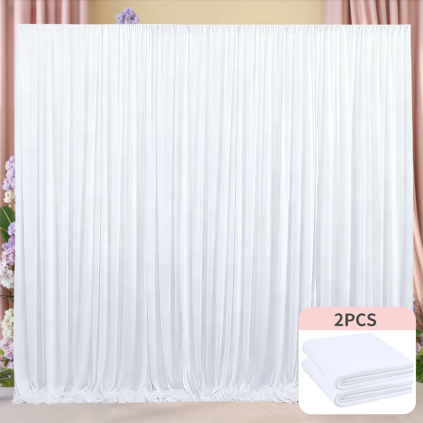 Rideau Noir Luxe 3x3m – Fond Photo & Décoration Événement Premium (Sans Plis)