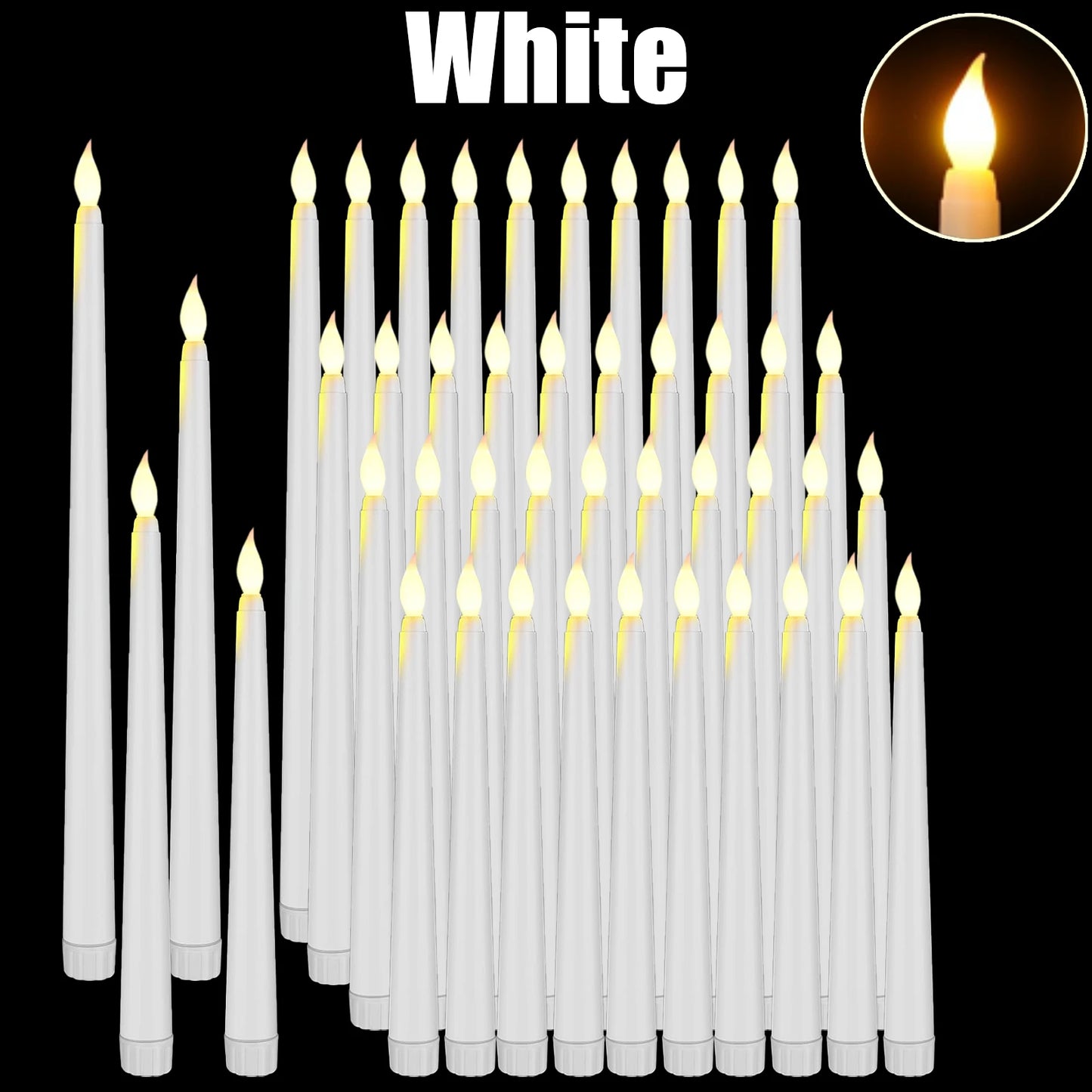 Bougies LED Sans Flamme – Décoration Élégante & Sécurisée pour Événements & Mariage
