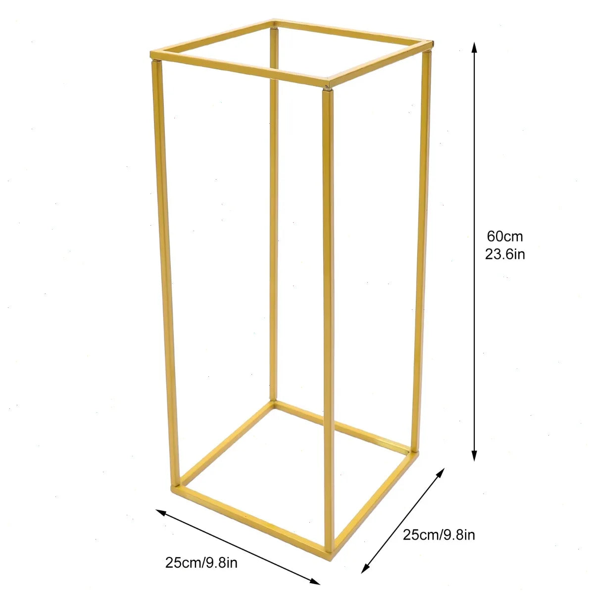 Supports Floraux Dorés Mariage (Lot de 2) – Colonnes Décoration Luxe Modulable Arche, Allée, Centre de Table