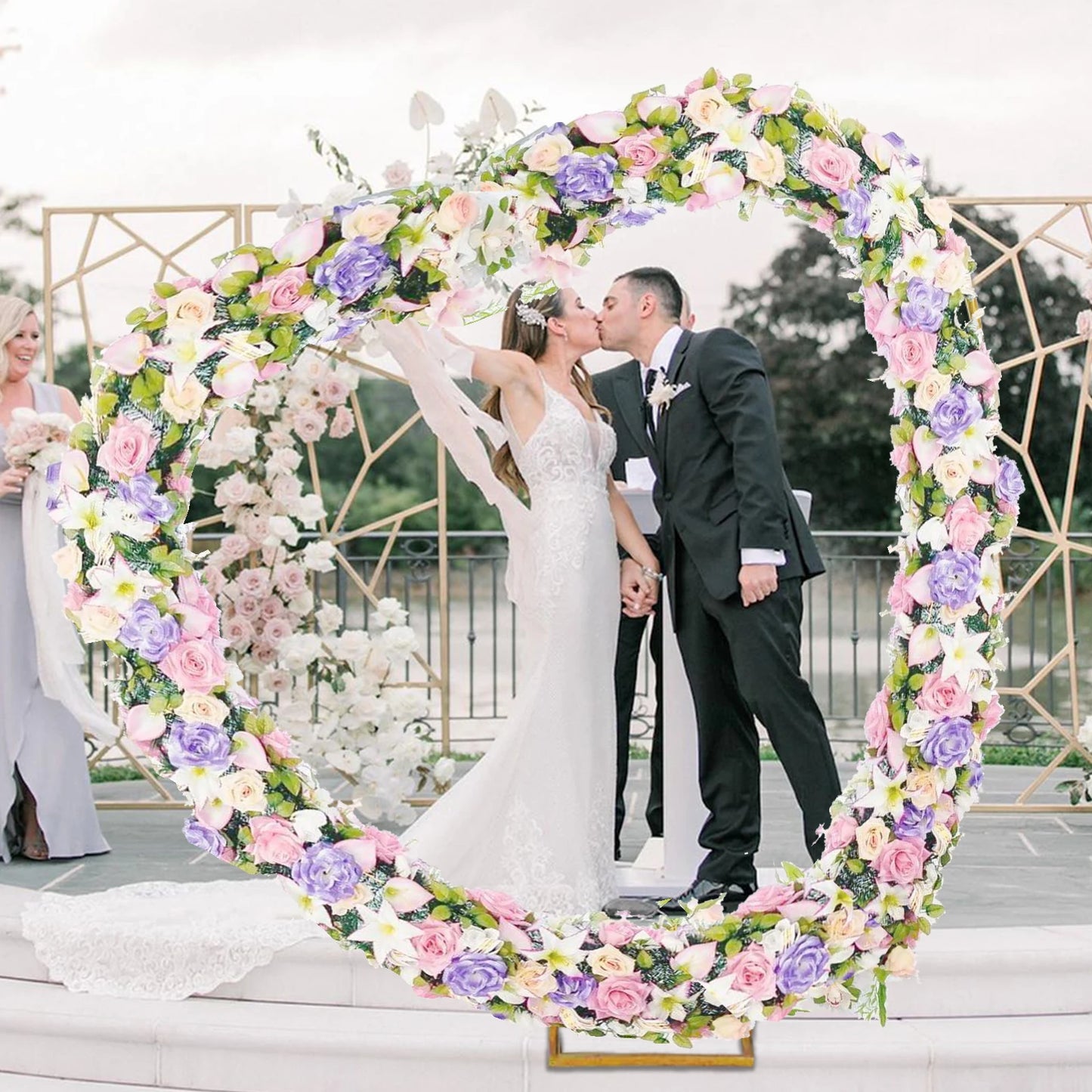 Arche Cœur Décoration Mariage – Support Métal Élégant pour Demande en Mariage & Événement