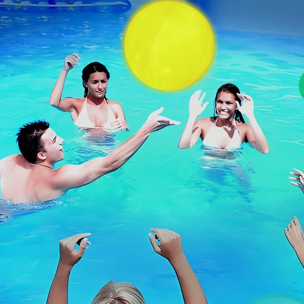 Ballon LED Flottant Multicolore – Ambiance Piscine & Jardin