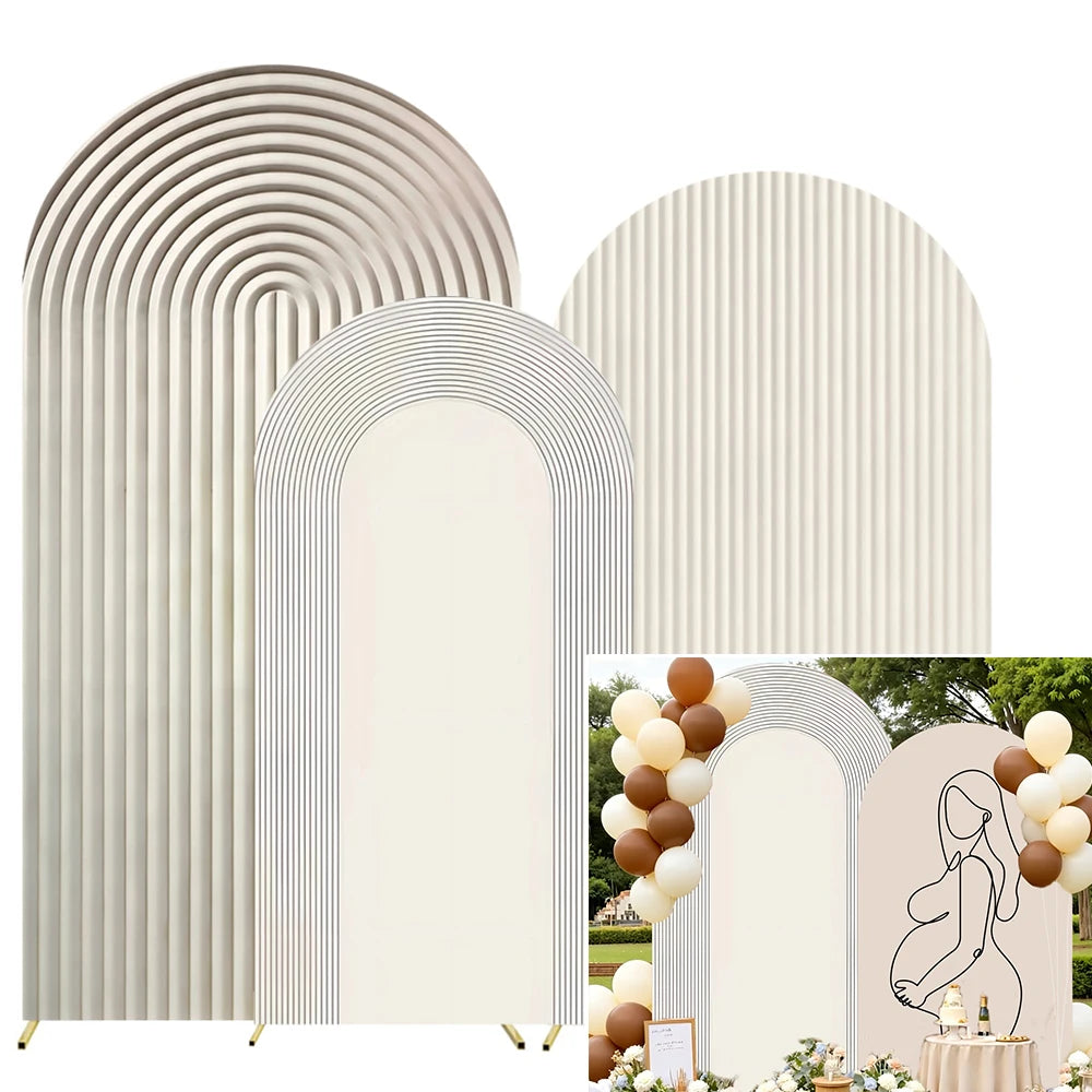 Fond Arche beige ondulée - Bacdrop PERSONNALISABLE ✨📷
