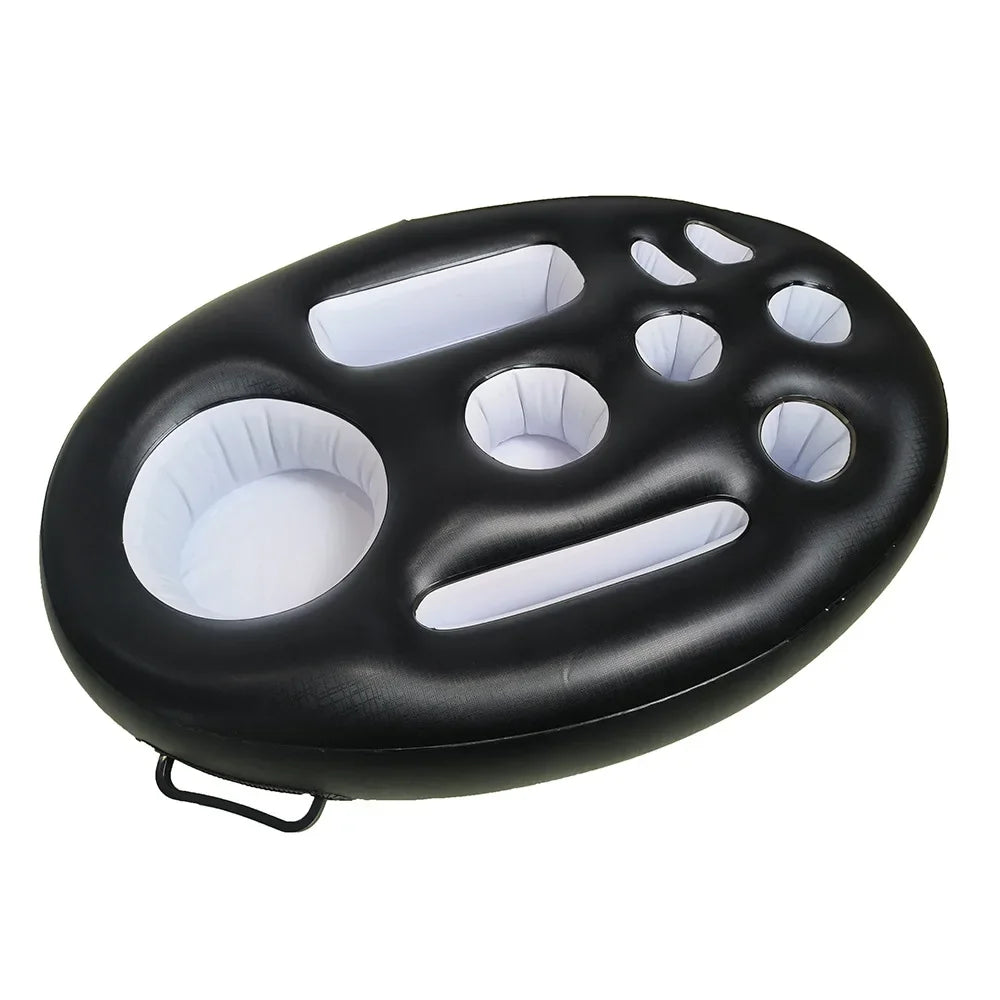 Bar Flottant Gonflable pour Piscine – Plateau Porte-Boissons & Snacks