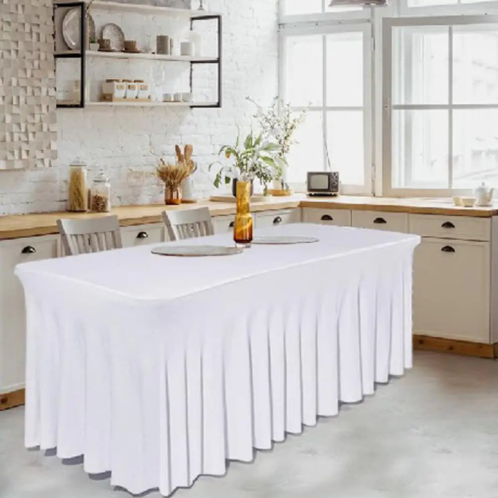 Nappe Élastique Premium – Décoration Table Événement & Mariage (Effet Luxe Instantané)