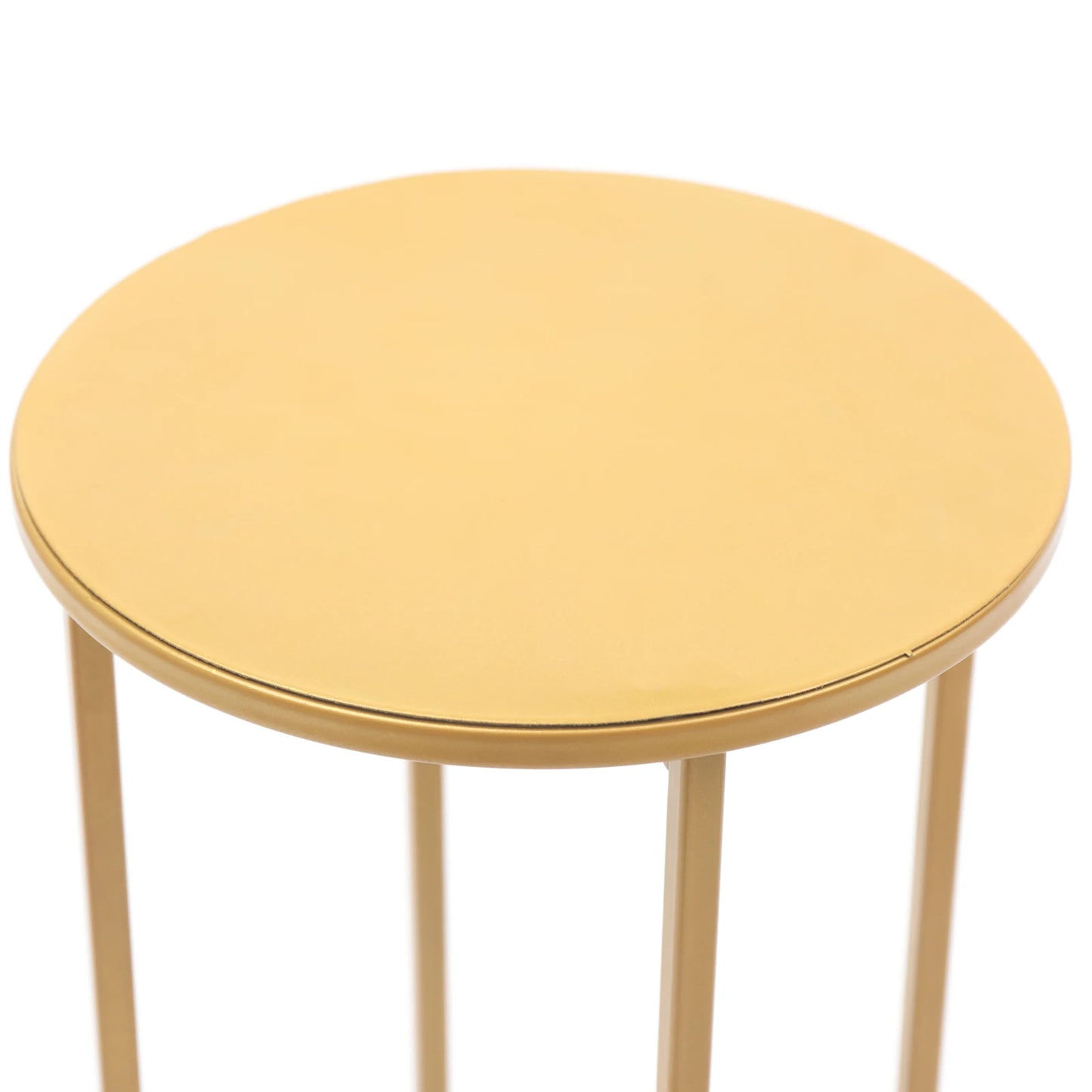 Colonnes Centre de Table Dorées – Lot de 3 Supports Métal Élégants pour Mariage & Événement