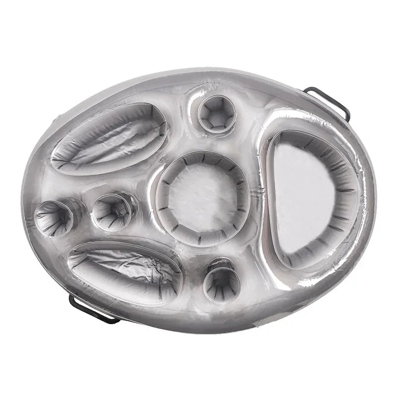 Bar Flottant Gonflable pour Piscine – Plateau Porte-Boissons & Snacks
