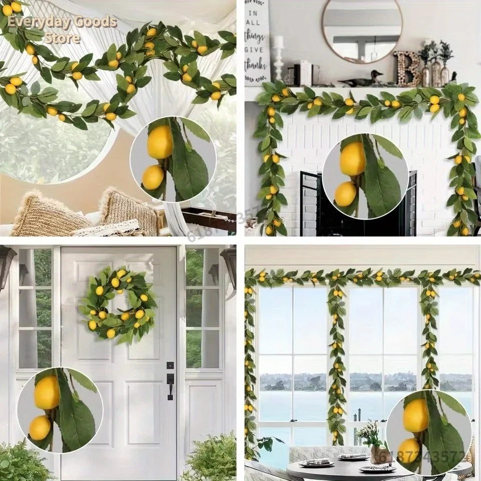 Guirlande Citron Décorative – Accessoire Dolce Vita pour Arche & Table Événement
