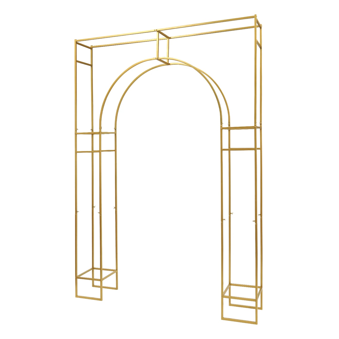 Arche de Mariage Dorée Premium 180x250 cm – Structure Métal Élégante pour Décoration Événement & Photobooth