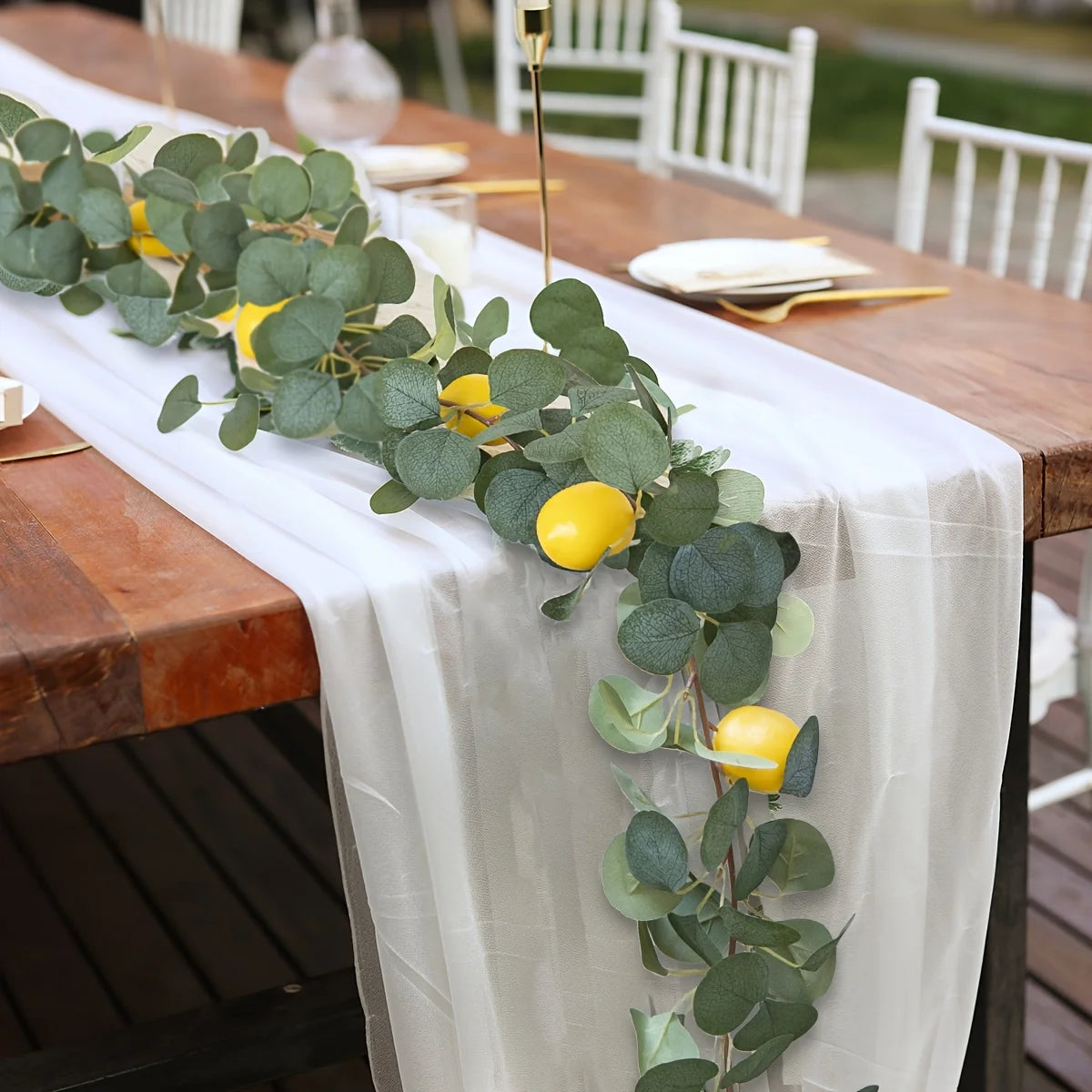 Guirlande Citron Décorative – Accessoire Dolce Vita pour Arche & Table Événement