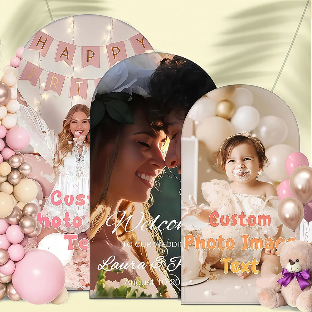 Toile personnalisée avec votre photo – Décoration élégante mariage et événements ✨