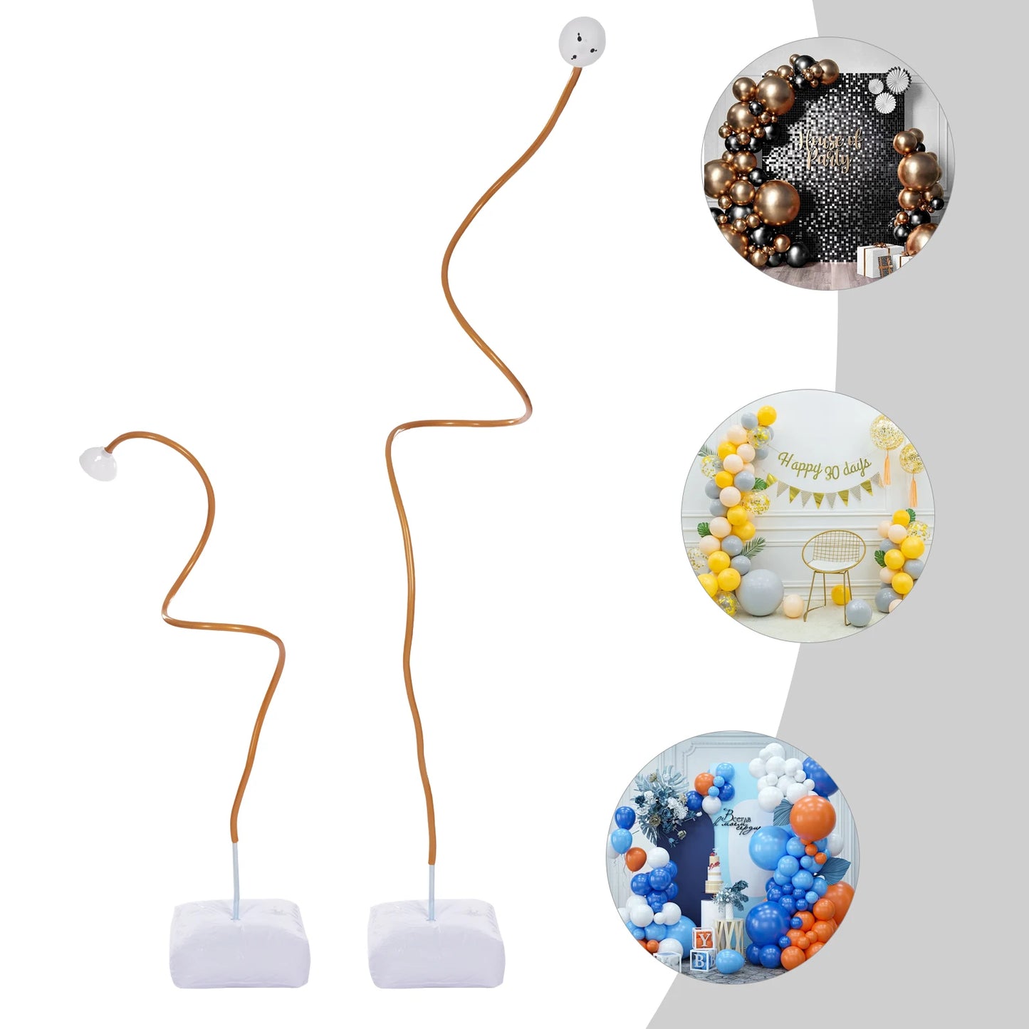 Support Arche Décorative Métal Doré – Kit Chemin de Fleurs 1,5 m+ pour Mariage & Événement
