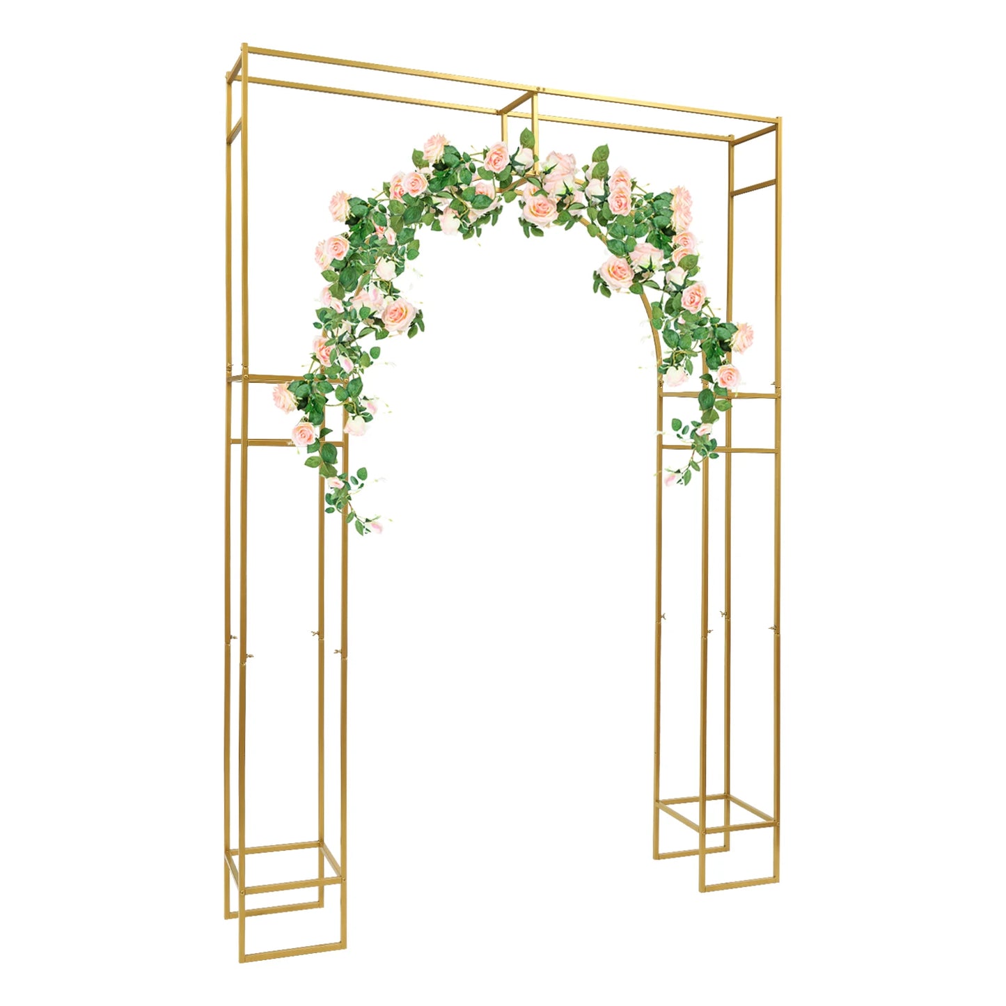 Arche de Mariage Dorée Premium 180x250 cm – Structure Métal Élégante pour Décoration Événement & Photobooth