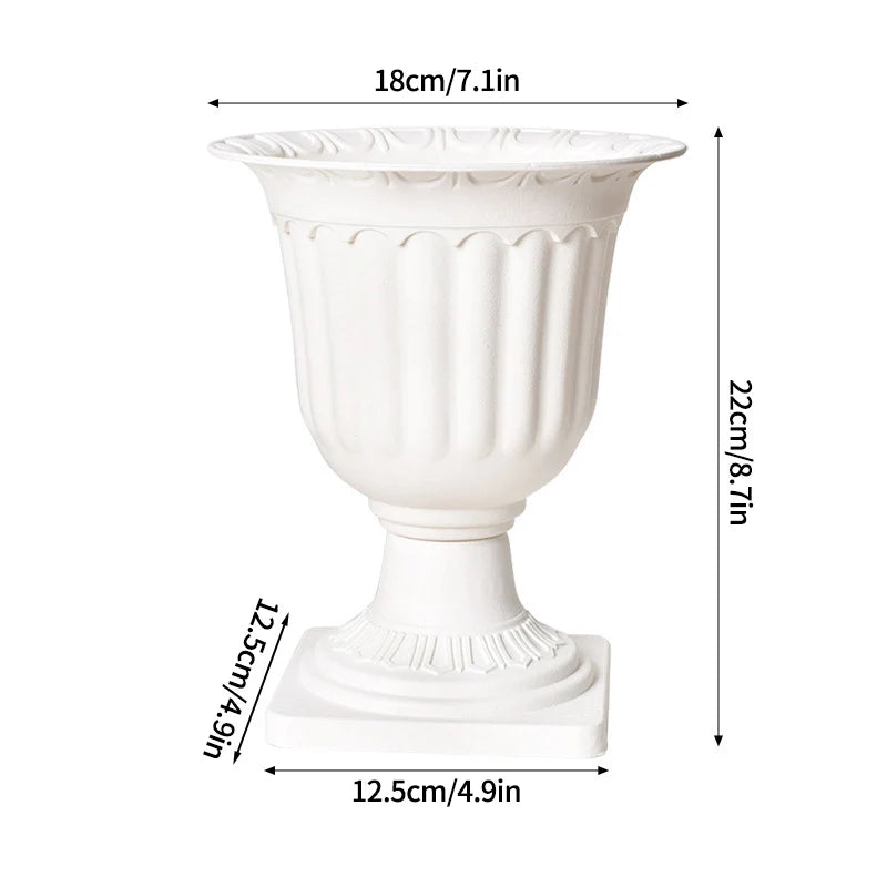 Vase Romain Élégant – Décoration Centre de Table Mariage & Événement