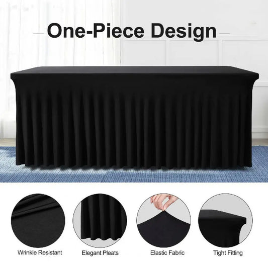 Nappe Élastique Premium – Décoration Table Événement & Mariage (Effet Luxe Instantané)