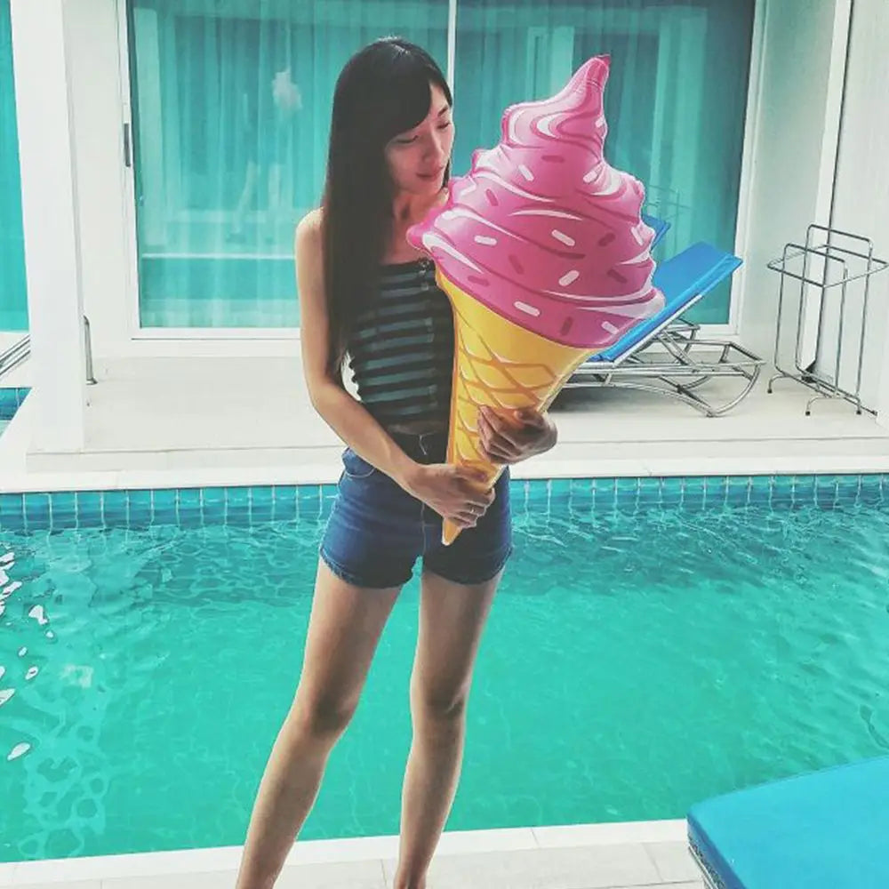 ☀️ Bouée Glace Géante Gonflable – Fun & Pool Party