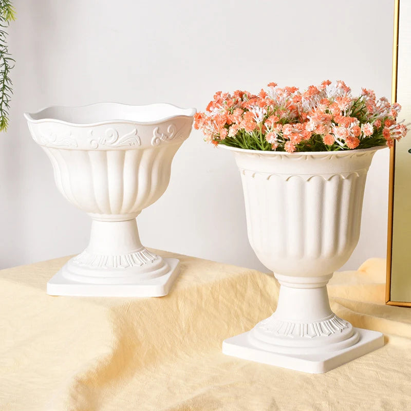 Vase Romain Élégant – Décoration Centre de Table Mariage & Événement