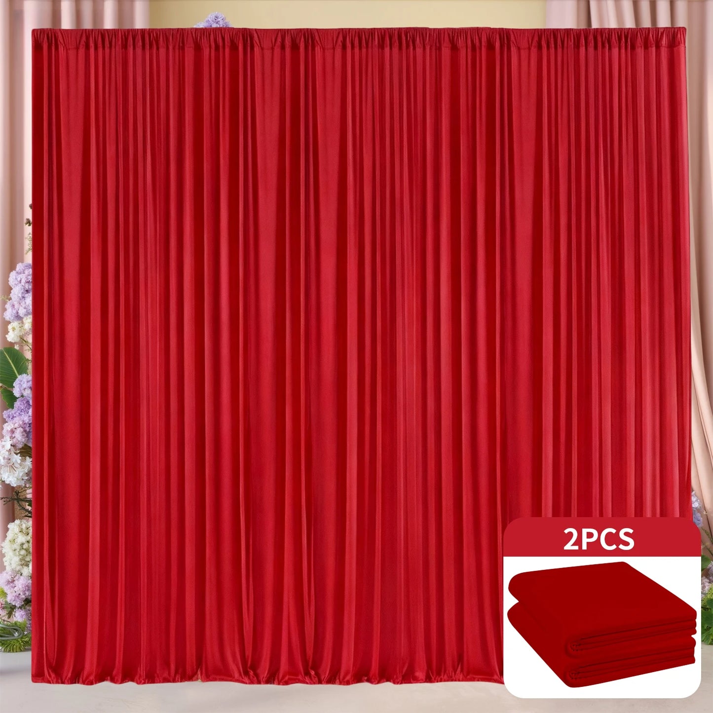 Rideau Noir Luxe 3x3m – Fond Photo & Décoration Événement Premium (Sans Plis)