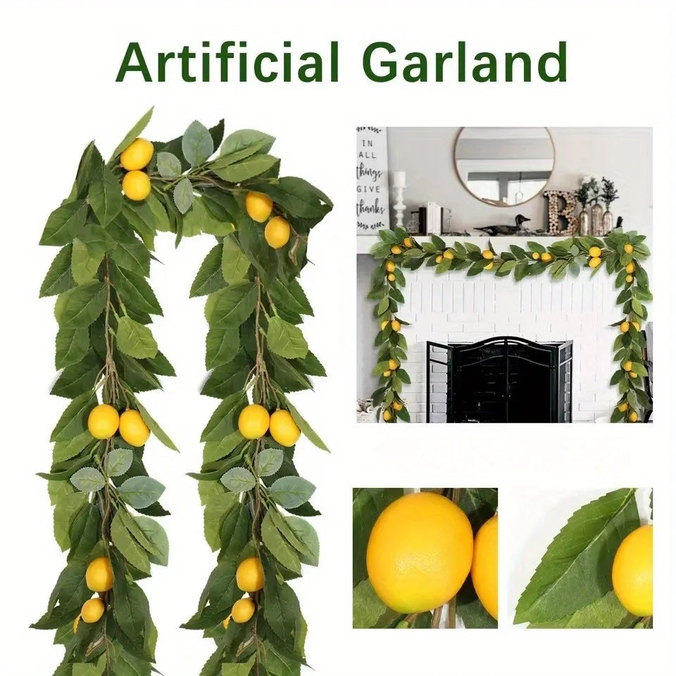 Guirlande Citron Décorative – Accessoire Dolce Vita pour Arche & Table Événement