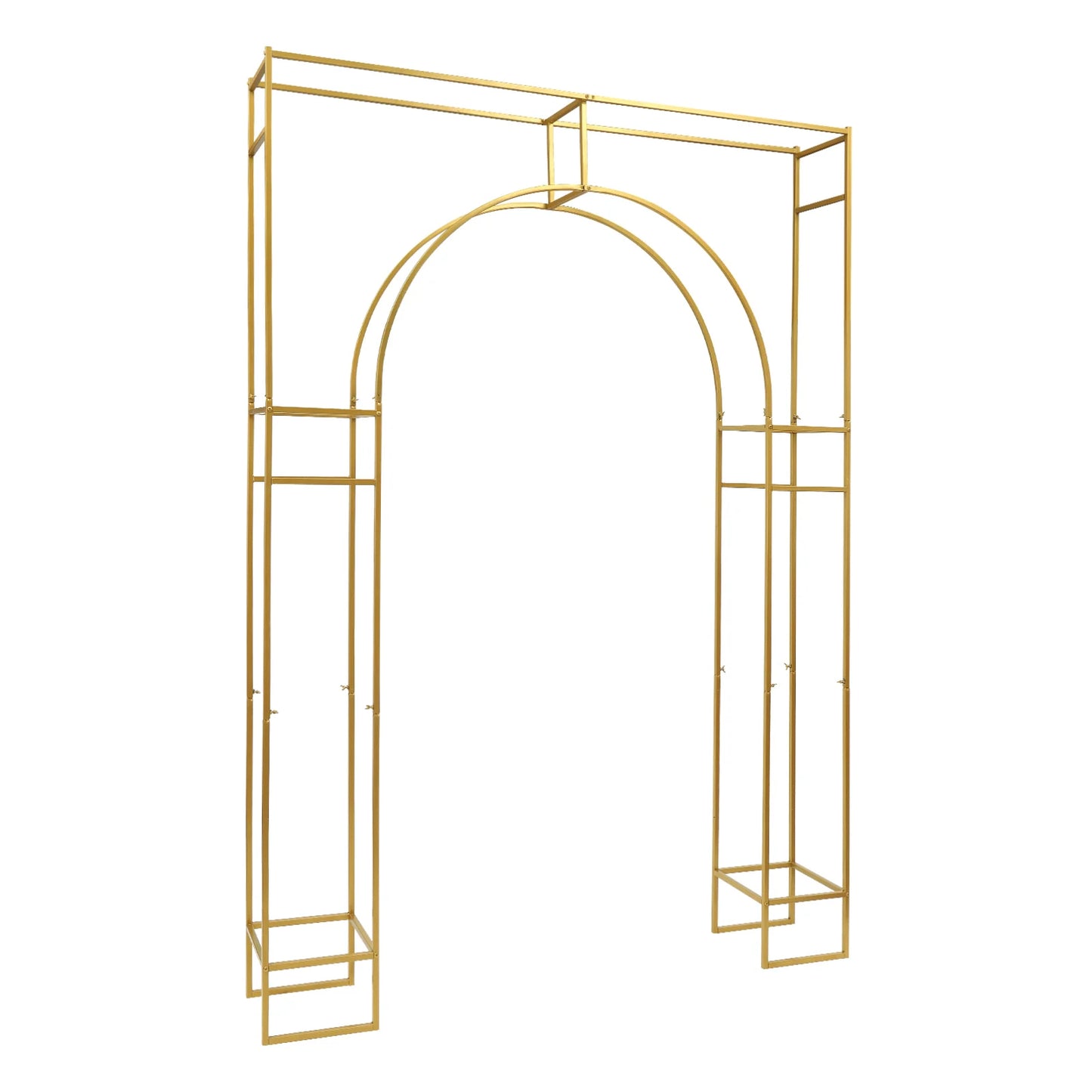 Arche de Mariage Dorée Premium 180x250 cm – Structure Métal Élégante pour Décoration Événement & Photobooth