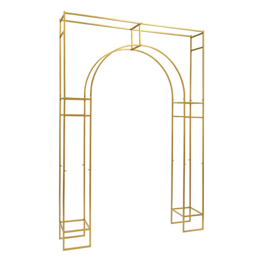 Arche de Mariage Dorée Premium 180x250 cm – Structure Métal Élégante pour Décoration Événement & Photobooth