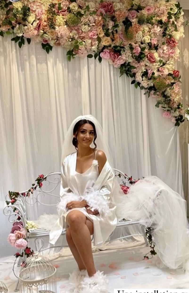 Rrideau décoratif - Fond voilage élégant mariage