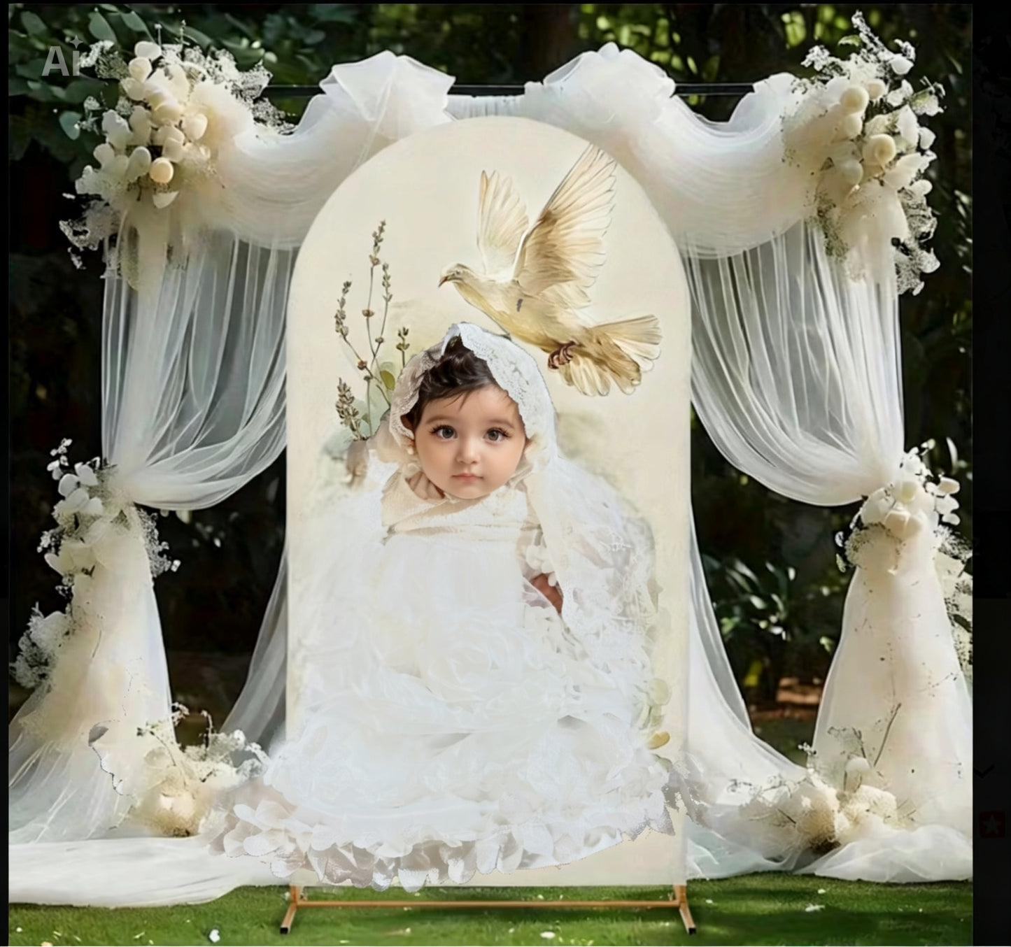 Toile personnalisée avec votre photo – Décoration élégante mariage et événements ✨