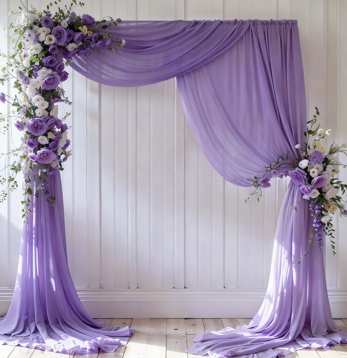 Kit Décoration Élégant- Fleurs- Drapé & Options Complètes