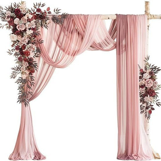 Kit Décoration Élégant- Fleurs- Drapé & Options Complètes
