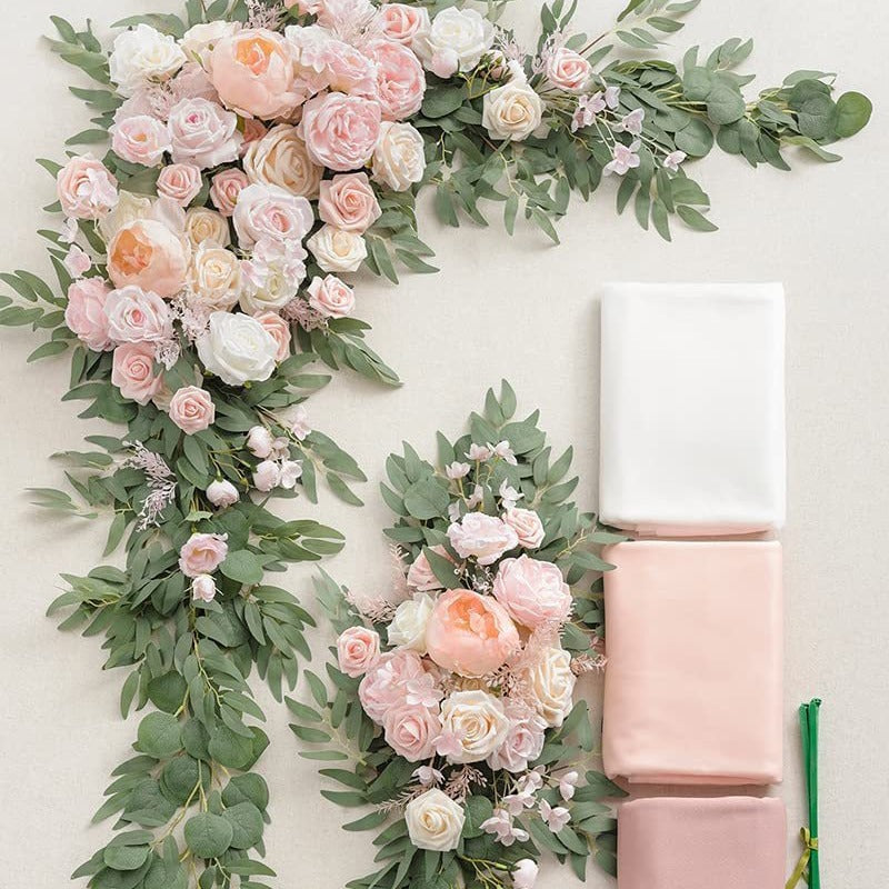 Kit Décoration Élégant- Fleurs- Drapé & Options Complètes