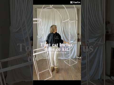 Arche de mariage ronde blanche démontable